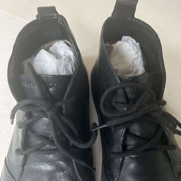 Vivobarefoot Shoes Men 45 EU / US 11.5-12 Black Leather Wild Hide Lace Up Boot - Picture 8 of 13